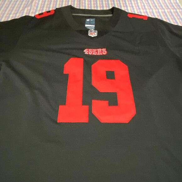 San Francisco 49ers Black Jersey Samuel No. 19 - Picture 2 of 7